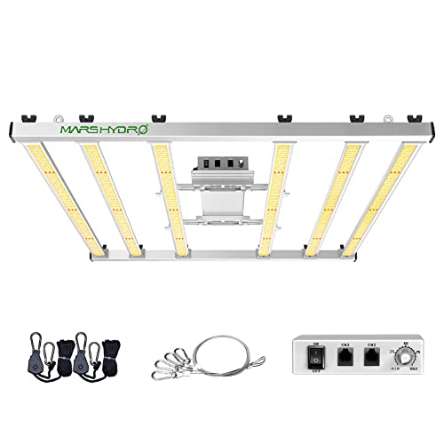 MARS HYDRO FC-E4800 LED Grow Light 4x4ft Full Spectrum Grow Light Bar with 2646pcs Diodes 480Watt Plant Growing Light Dimmable Commercial Grow Lamp Daisy Chain Detachable,Achieve 2.8 umol/J